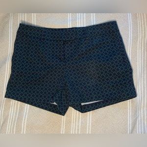 KENAR Women's Patterned Shorts in Navy